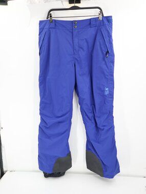 Mountain Hardwear  Ski Pants womens XL L30 RECCO Insulated Snowboard snow blue